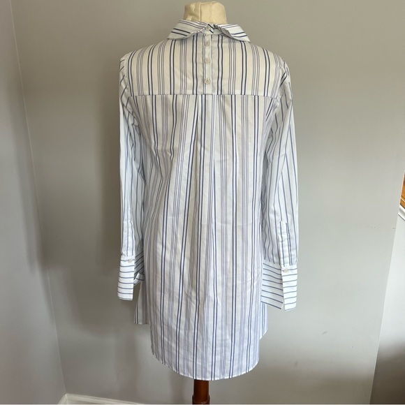 BCBGMaxAzaria Azriel Striped Shirt Dress Women Size XS Cotton Casual Collar - Picture 7 of 13